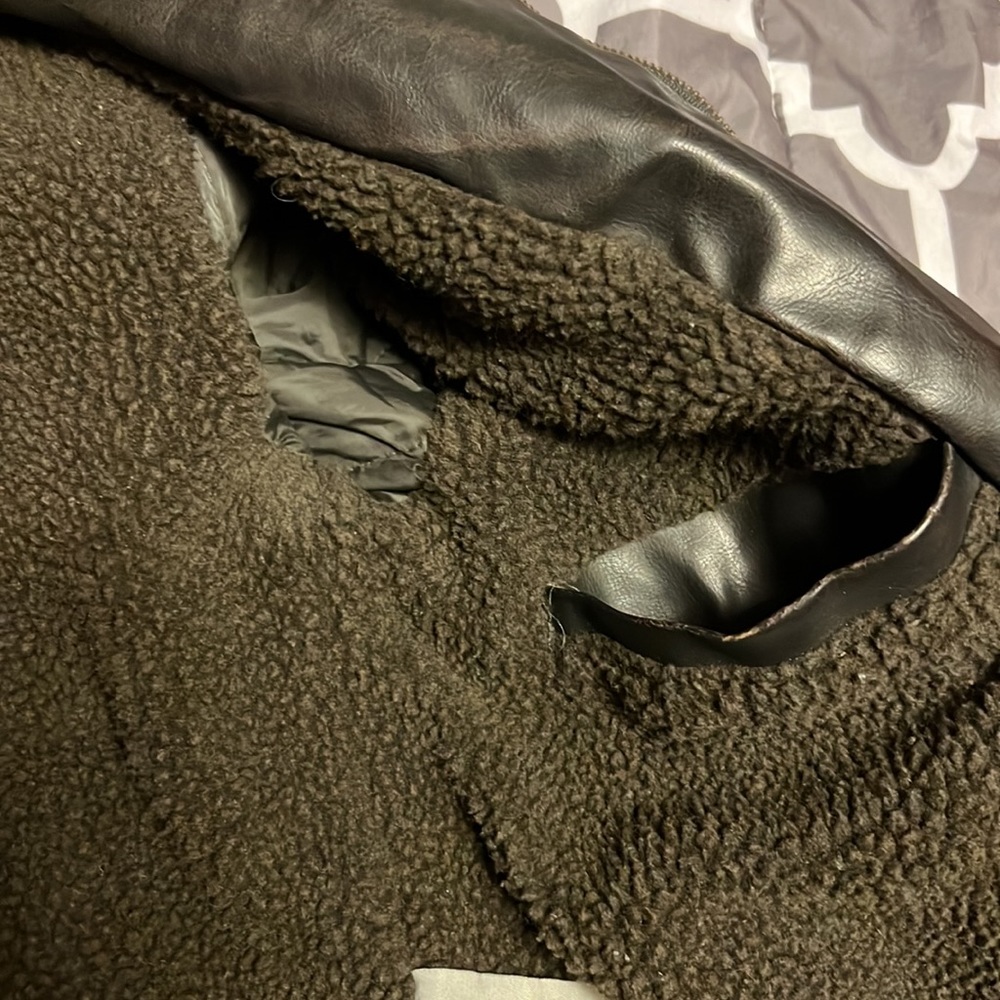 Levi Strauss Fleece Lined Leather Jacket - Picture 7 of 8
